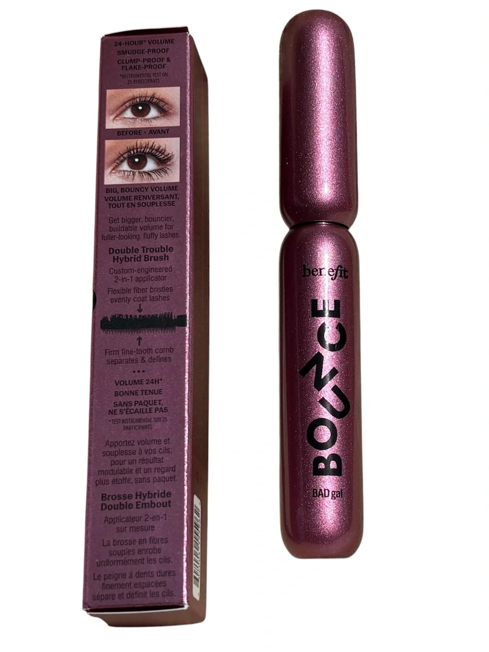 Benefit Cosmetics BADgal Bounce Volumizing Mascara in Pump'd Up Black NIB